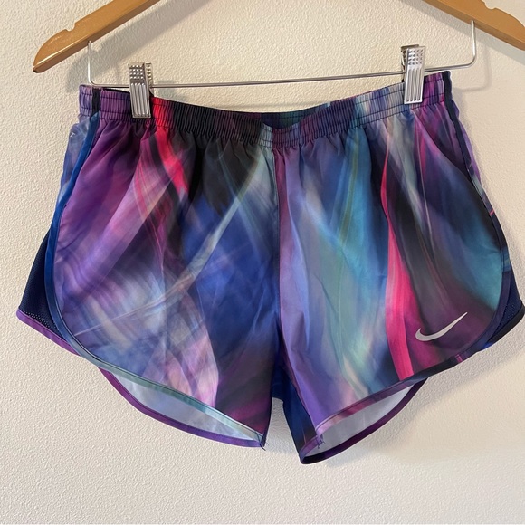 Nike Tempo Running Shorts Galaxy Watercolor Lined. Size Small - Picture 2 of 10